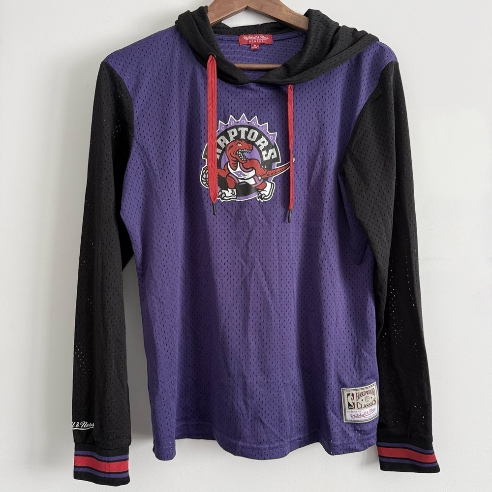 Toronto Raptors Vintage Mitchell & Ness Hardwood Classics Mesh Jersey Sweater